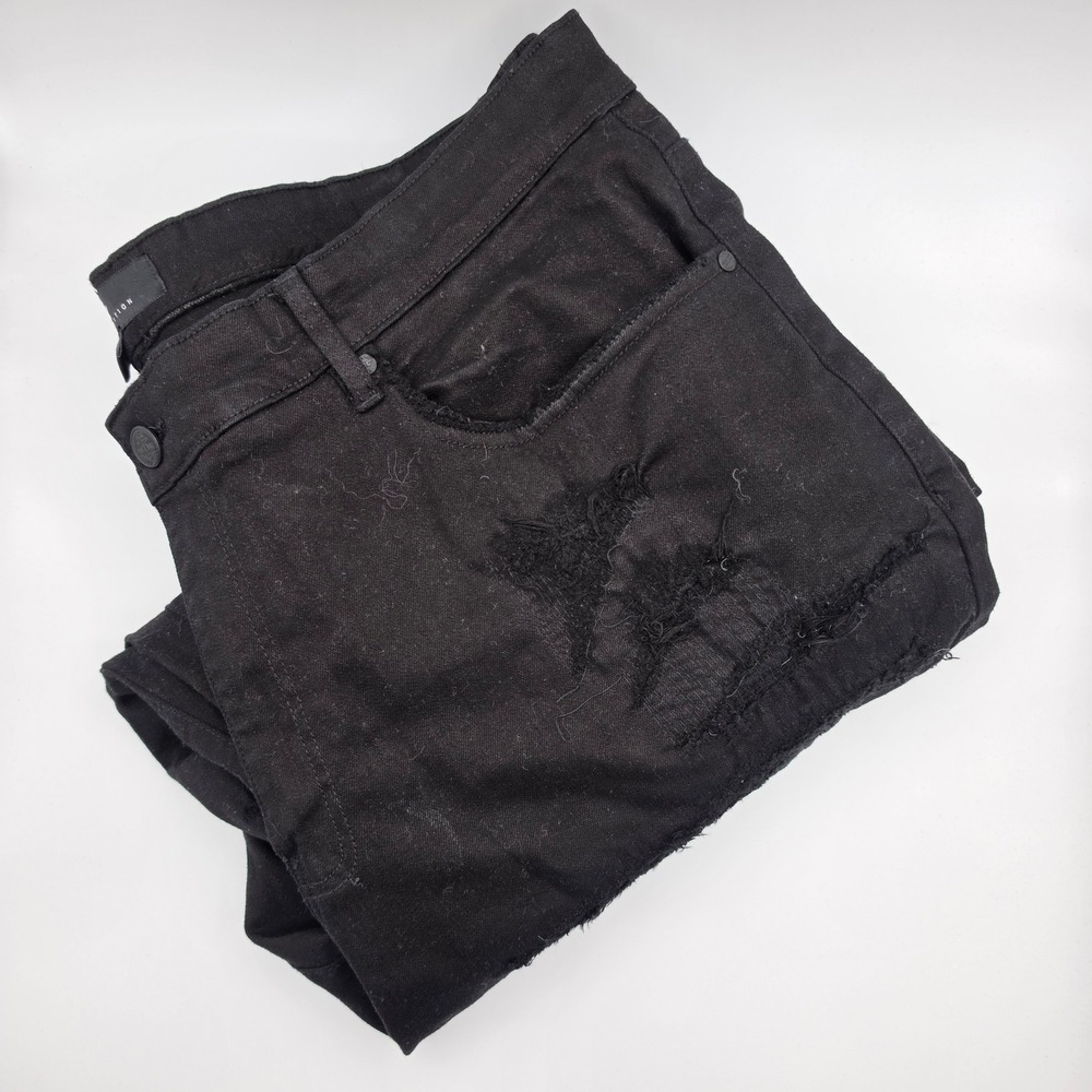 Jordan Craig Brian Jeans Mens 42x34‎ Black Good Distressed Ripped Legacy Edition
